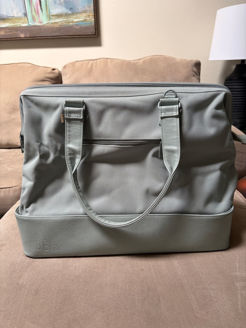 Beis weekender bag in Slate